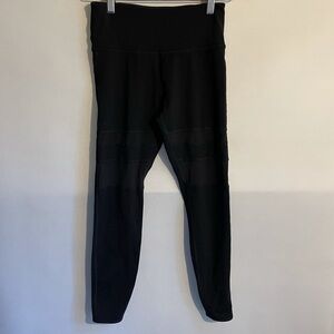 Lorna Jane Mesh Panel Active Yoga Crop Leggings XS